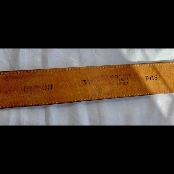 Python leather belt - Picture 15 of 16